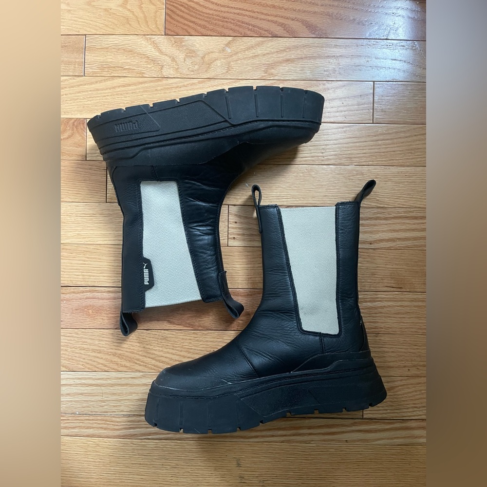 Puma Mayze stacked Chelsea boots - Picture 6 of 9